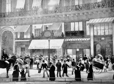 The Boulevards of Paris (detail) by Charles Castellani